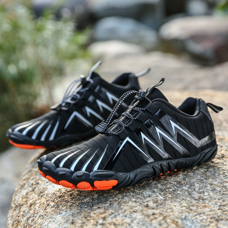 Men's versatile athletic sneakers, barefoot style perfect for an active lifestyle, gym, running, and hiking.