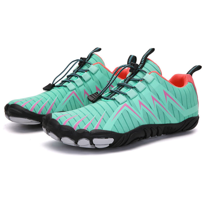 Men's barefoot shoes with flexible sole, ideal for gym workouts, trail running, and comfortable hiking.