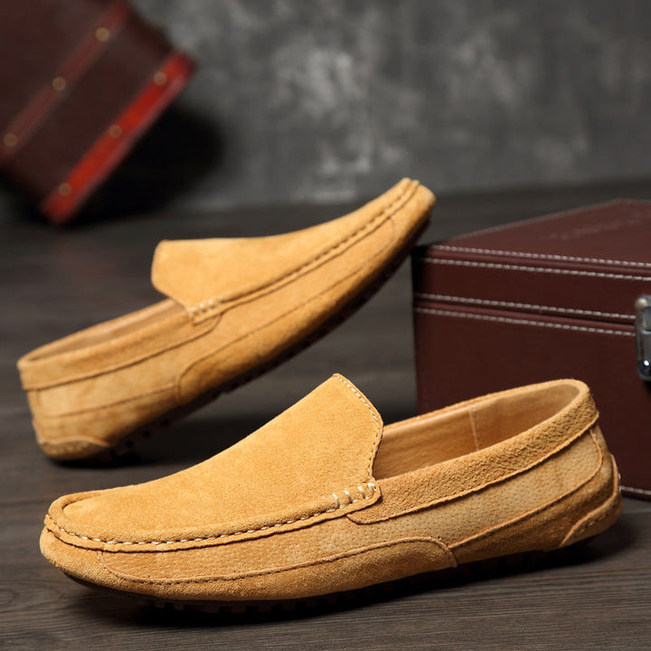 Effortless men's slip-on moccasin loafers, a timeless choice for sophisticated workday style.