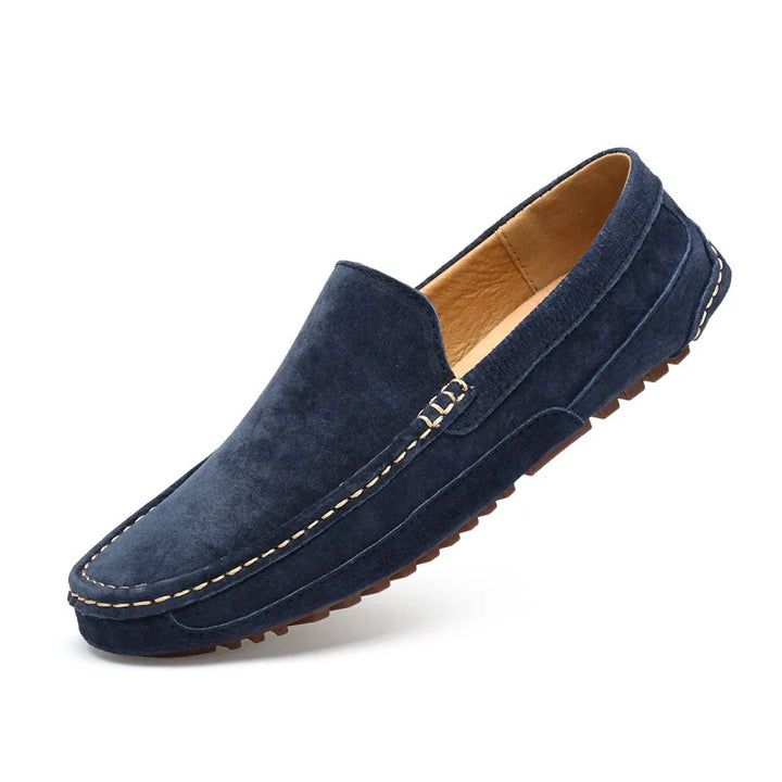 Men's classic slip-on moccasin loafers for smart casual work outfits.
