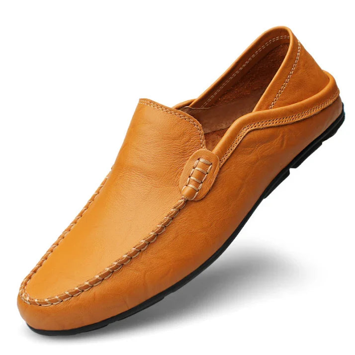 Comfortable men's moccasin-style loafers, versatile for office wear, professional events, or smart casual fashion.