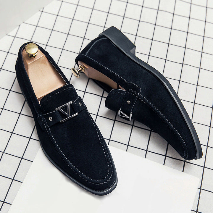 Men's versatile formal slip-on loafers offering effortless style & comfort for business or smart casual outfits.