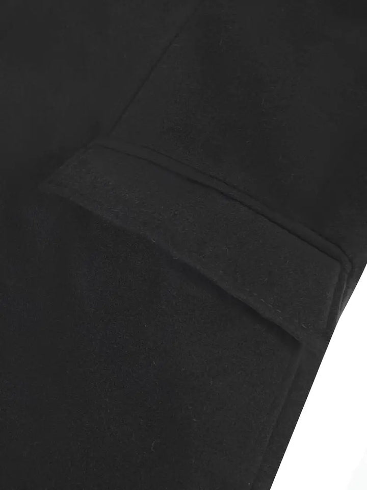Classic men's long trench coat. Features a sharp notched lapel and slim fit design, essential for fall outerwear.
