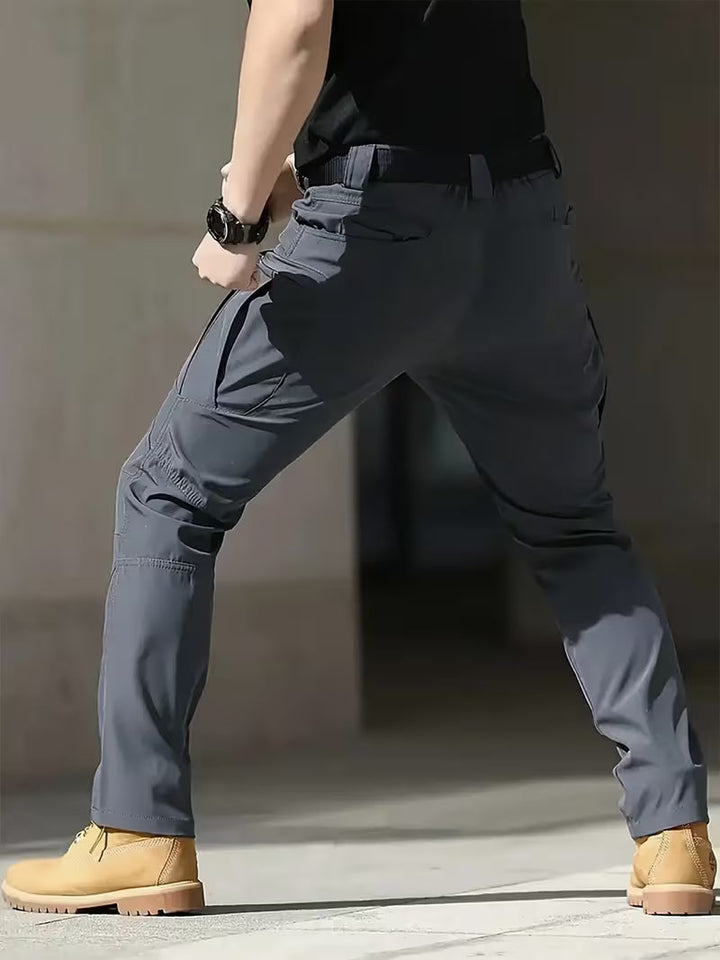 Versatile men's tapered fit cargo pants, suitable for work, tactical, or casual style.