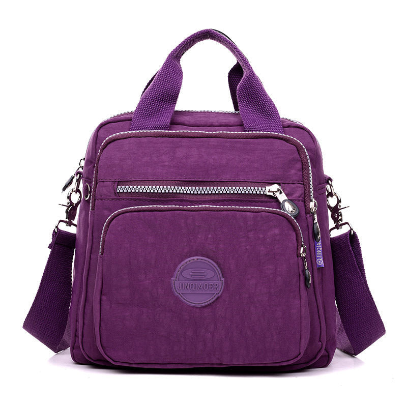 Secure new water-resistant women's crossbody bag, ideal for daily commutes and keeping items dry.