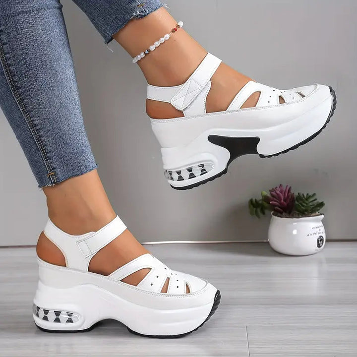 Comfortable women's orthopedic shoes for daily wear, featuring arch support & wide toe box for foot health.