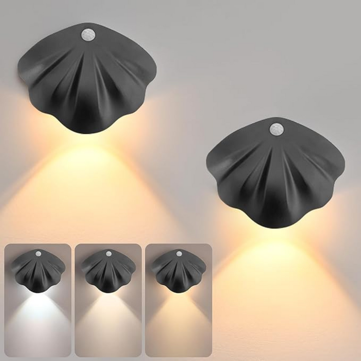 Wireless motion sensor LED night light provides automatic, rechargeable illumination for dark areas.