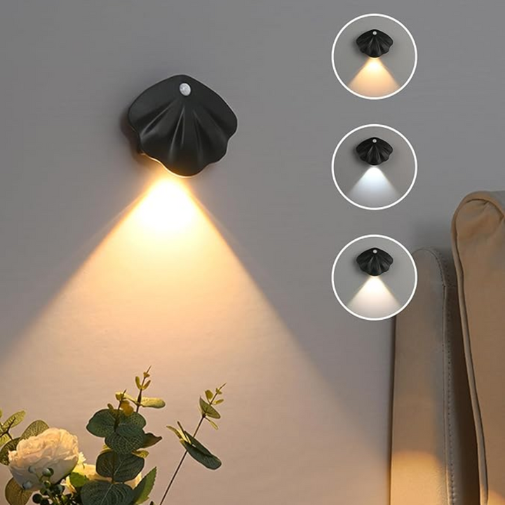 Sleek Nvroome smart motion sensor LED light, wireless, rechargeable, compact design for home.