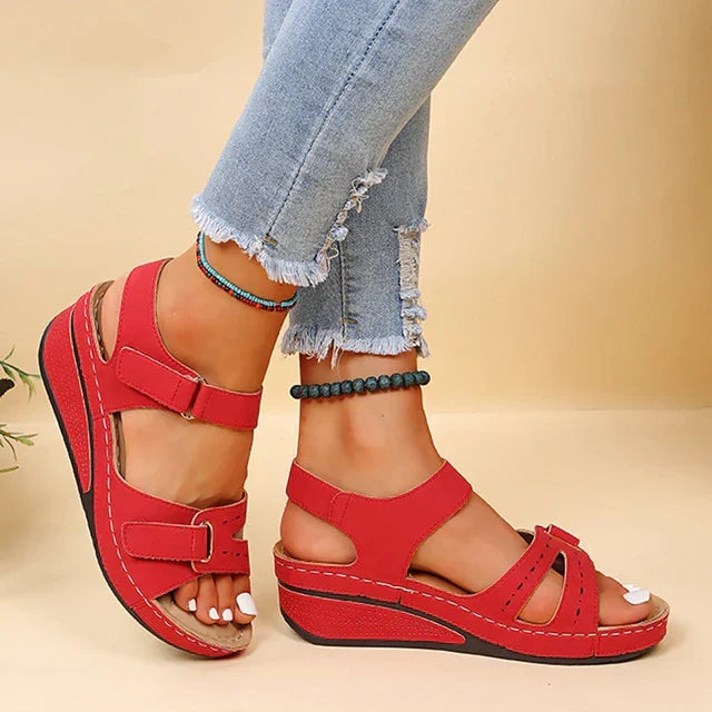Women's orthopedic sandals for ultimate comfort. Open toe design with arch support for pain relief & foot health.