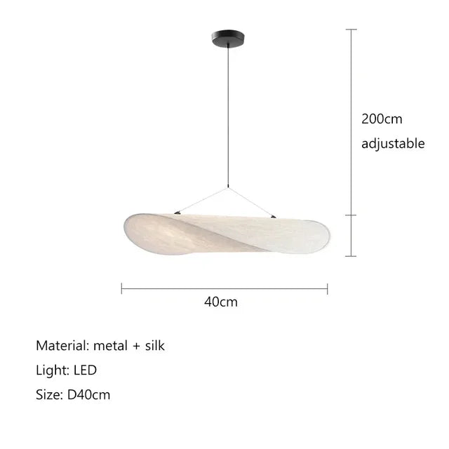 Lounge Ceiling Lamp: Crisp-shaped handcrafted silk fixture, offering modern ambient light and style.