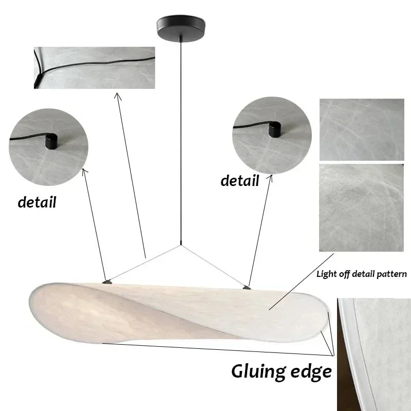 Decorative Artisan Ceiling Lamp: Crisp-shaped silk fixture provides soft ambient light for any room.