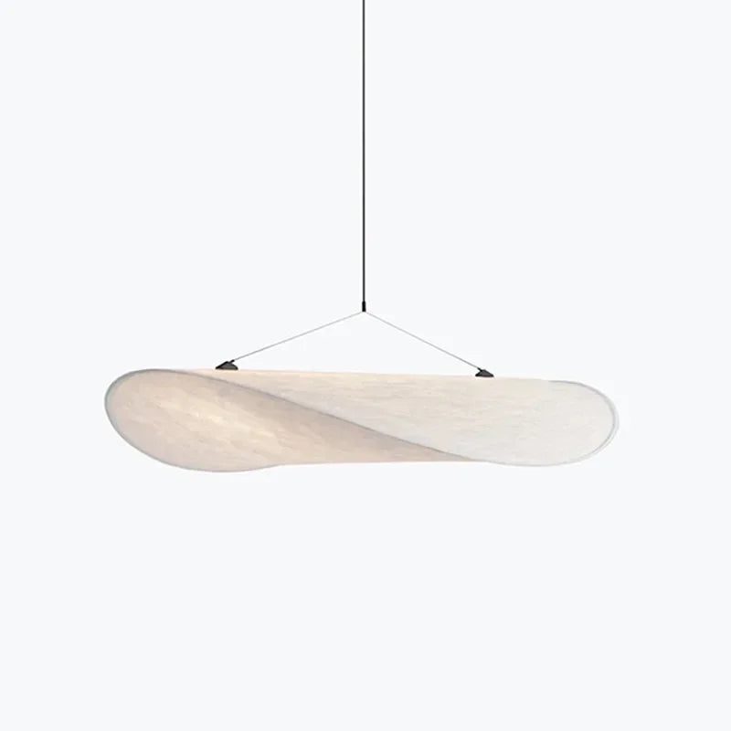 Modern Crisp Ceiling Lamp: Elegant ambient light, silk design for lounge or living room decor.