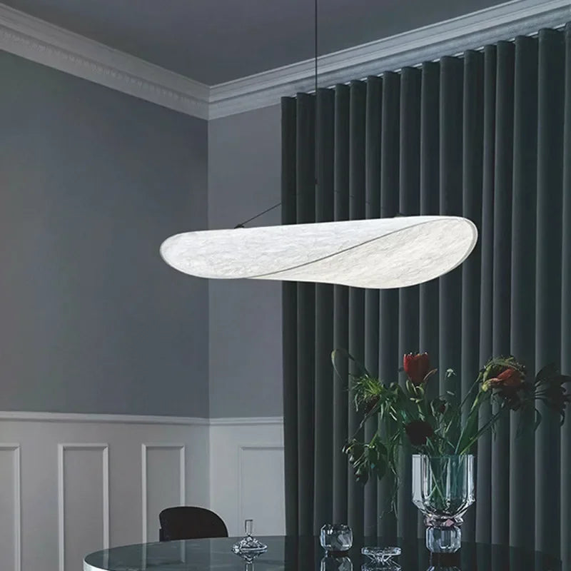 Ambient Ceiling Light: Handcrafted crisp-shaped silk lamp, perfect modern lighting for your home.