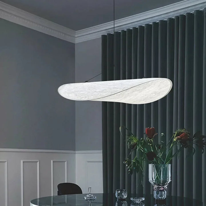 Ambient Ceiling Light: Handcrafted crisp-shaped silk lamp, perfect modern lighting for your home.