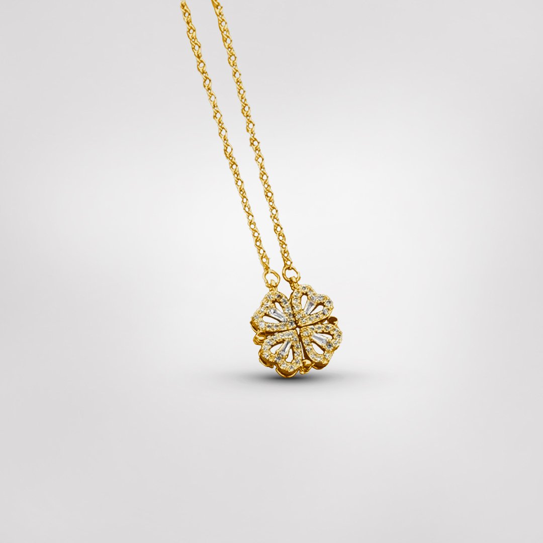 Four-Leaf Clover Necklace - Lucky Charm Pendant