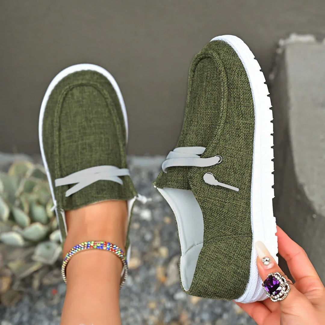Stylish women's slip-on flats, designed for bunion relief, wide fit & comfort.