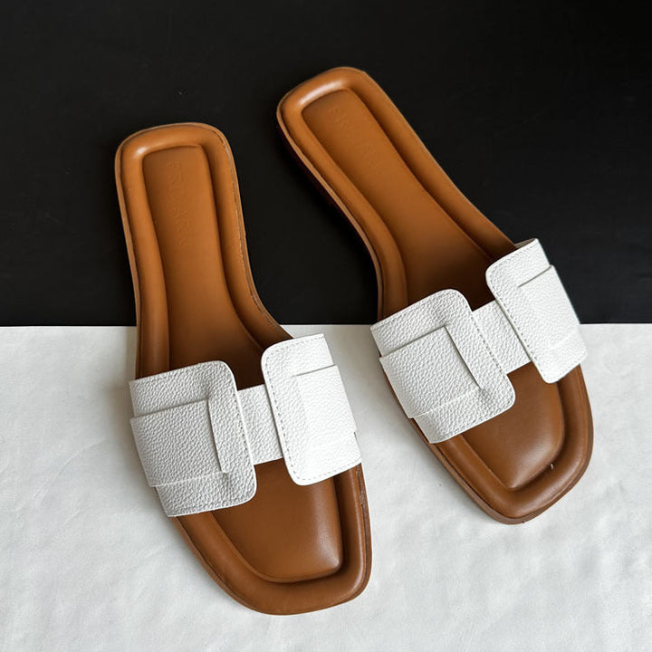 Luxe comfort slides for women, perfect casual shoes with a sophisticated yet simple design.