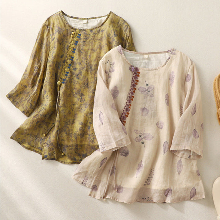 Women's Embroidered Blouse - Relaxed Fit