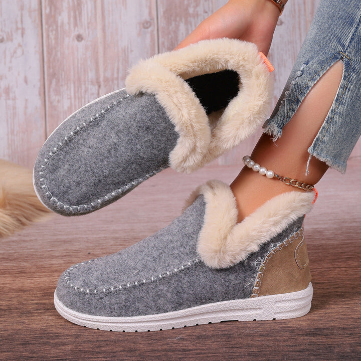 Side view of supportive women's indoor slippers, designed for maximum comfort & foot health.