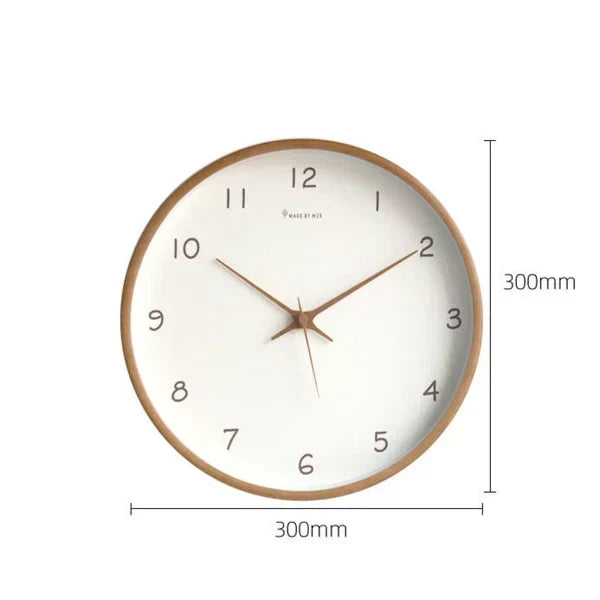 Beautiful silent wall clock, an elegant home decor accessory with a timeless design for quiet living spaces.