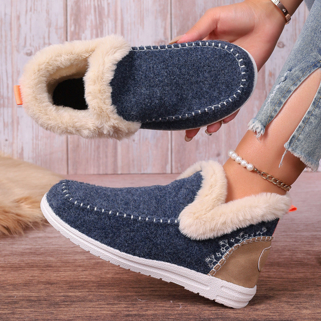 Front view of women's easy-wear orthopedic slippers, perfect for indoor relaxation.