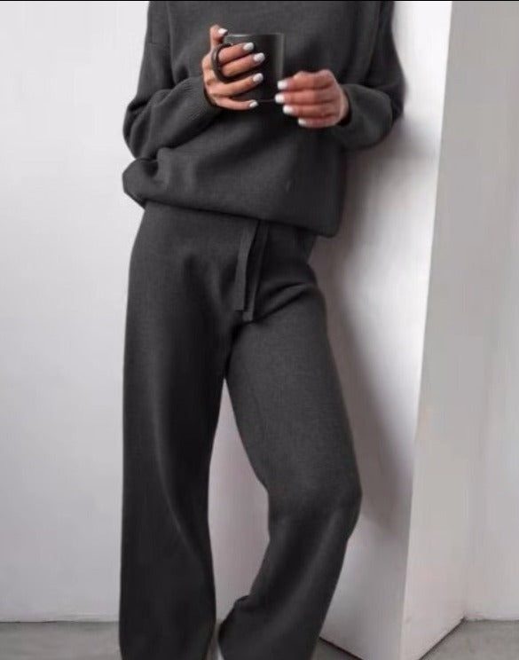 White Women's Aya Loungewear Set, a modern two-piece for stylish loungewear & comfort.