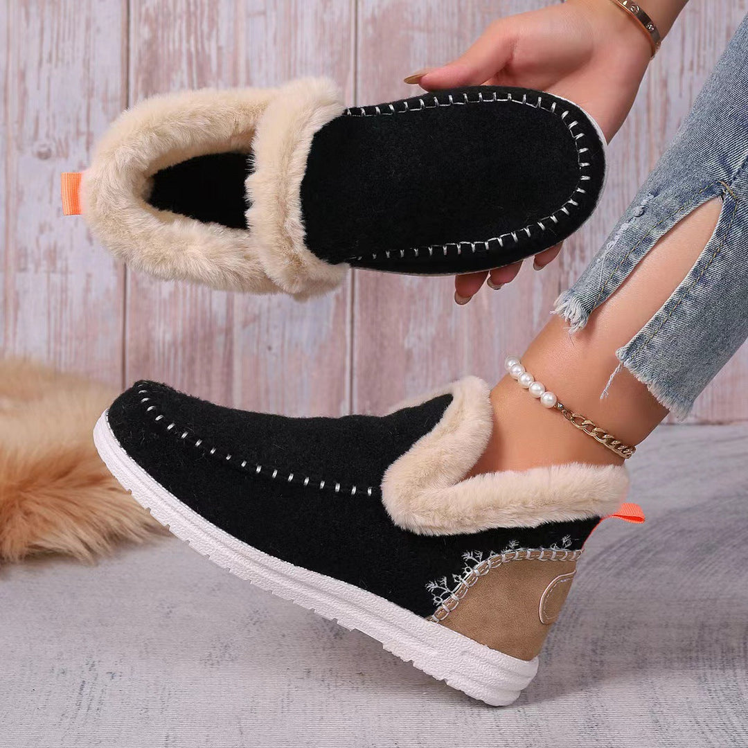 Non-slip women's house slippers, offering superior orthopedic support and cozy warmth.