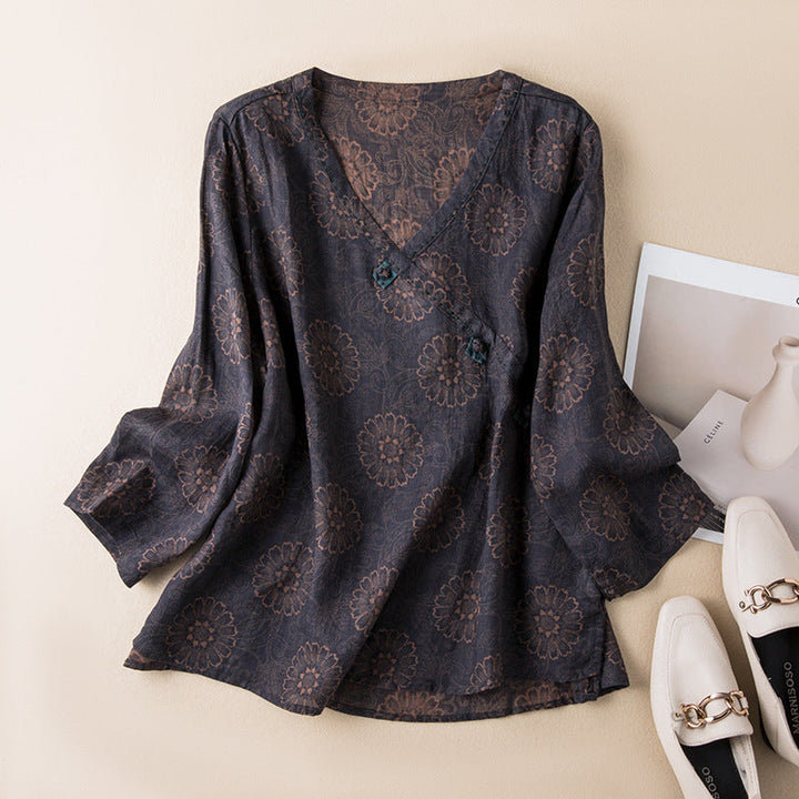 Women's Button Front Relaxed Shirt