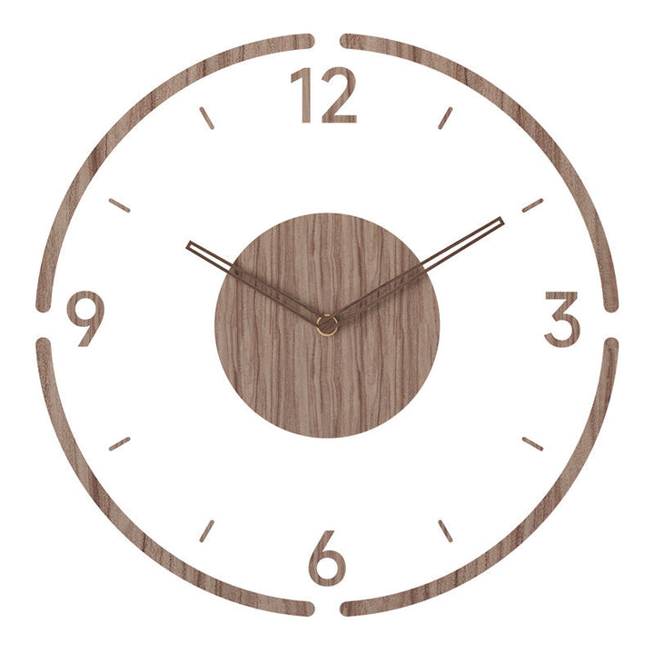 Timeless Scandinavian wooden wall clock, minimalist design. Perfect for modern living room or bedroom decor.