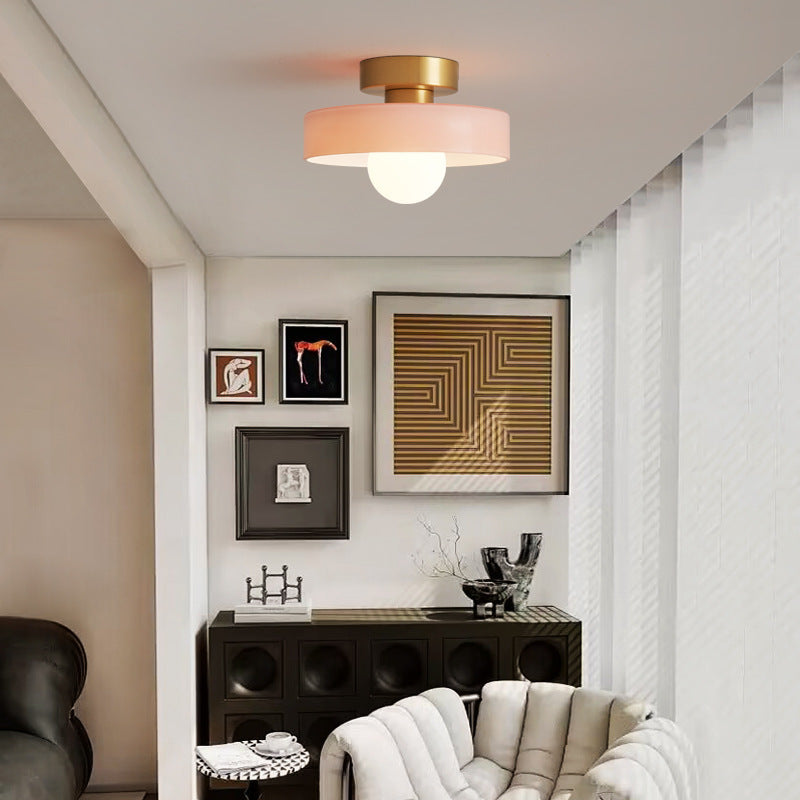 Elegant modern chandelier, brass & glass design, stylish living room lighting.