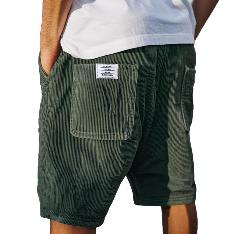 Classic men's textured tailored shorts, designed for everyday style and comfortable smart casual summer outfits.