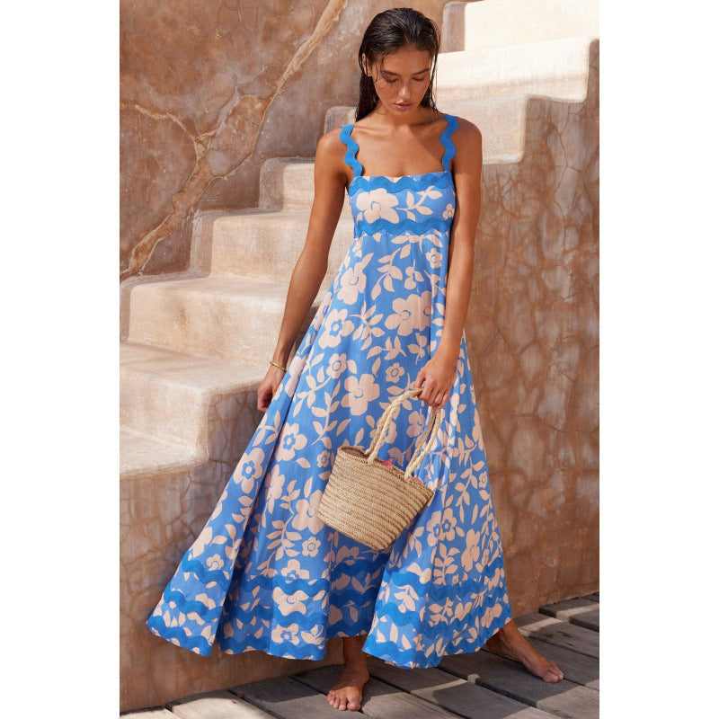 Women's Sleeveless Floral Print Dress