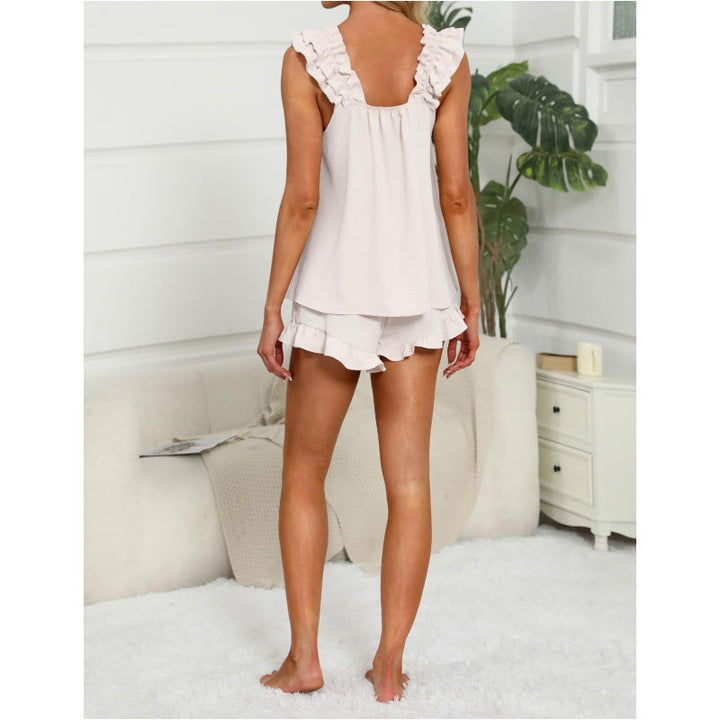 Women's Ruffle Trim Lounge Set