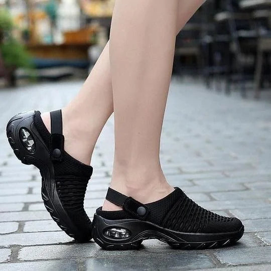 Lightweight women's orthopedic sneakers, breathable mesh upper, perfect for casual walks & daily wear.
