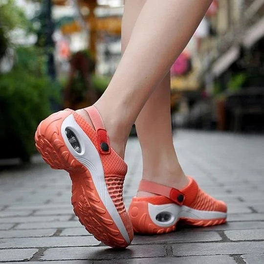 Supportive women's walking shoes, well-cushioned for all-day comfort, great for an active lifestyle.
