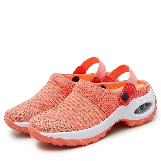 Comfortable women's cushioned walking shoes, breathable for everyday activities & long walks.