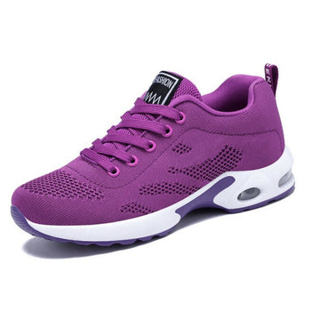 Breathable mesh women's comfort walking shoes, perfect lightweight sneakers for daily activity.