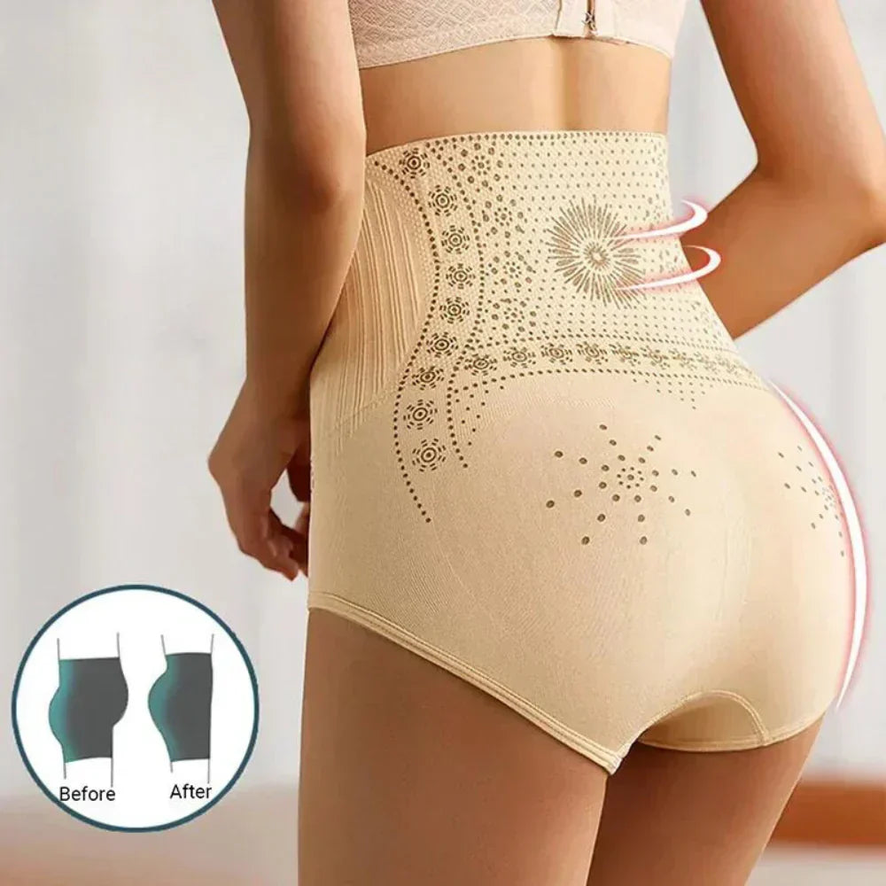 Comfortable high-waist women's shapewear panties for tummy control, lifting, and a seamless, smooth silhouette.