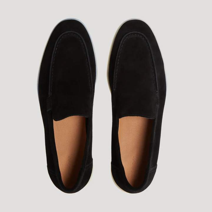 Stylish men's dress loafers, a comfortable slip-on shoe for versatile wear, from casual outings to formal events.