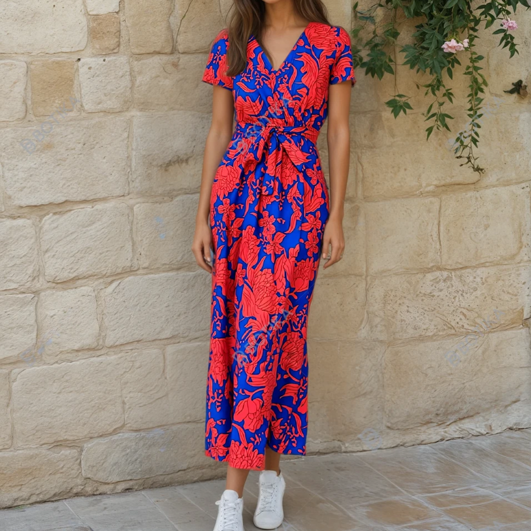 Women's Lightweight Floral Midi Dress