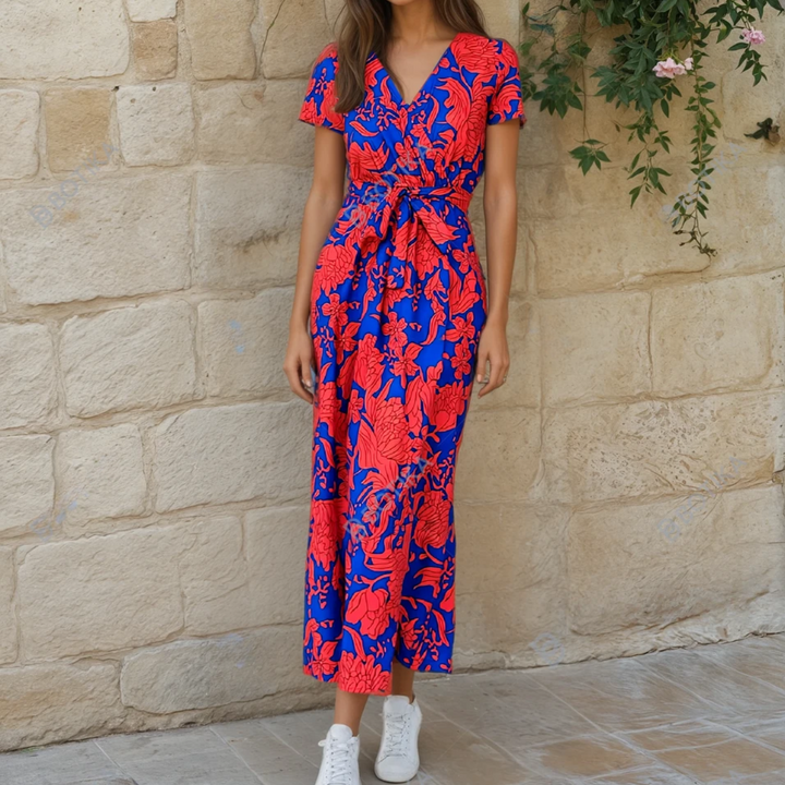 Women's Lightweight Floral Midi Dress