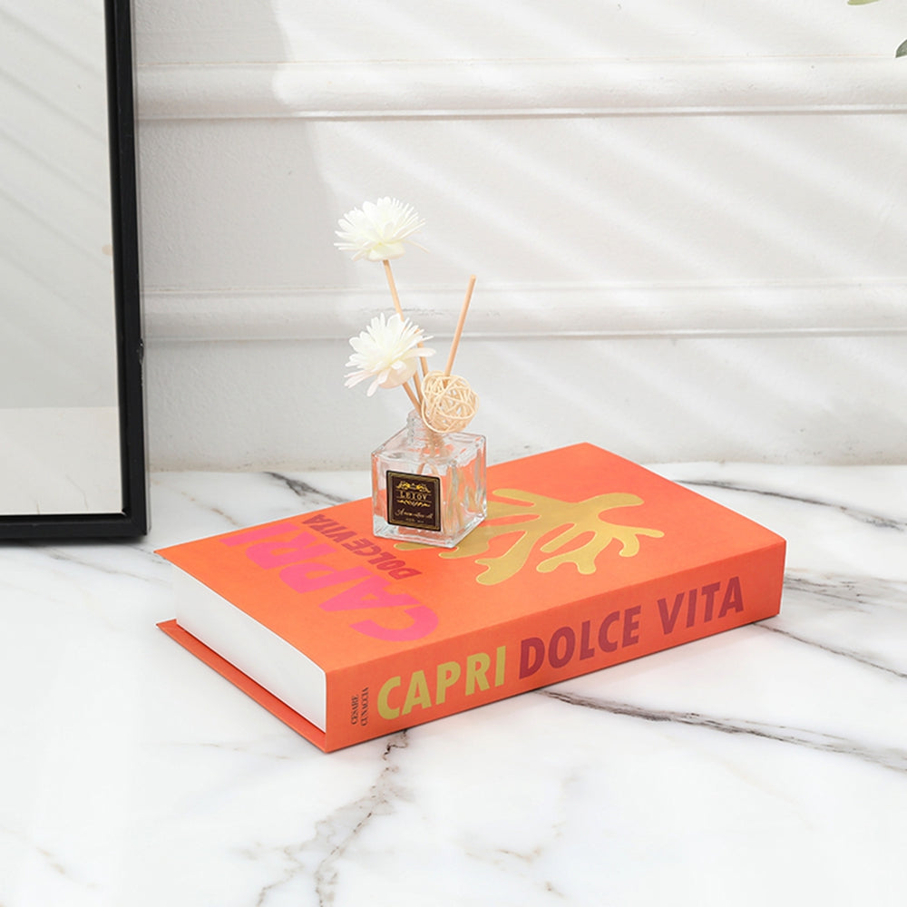 Set of modern faux books, perfect for elegant living room shelf decor or coffee tables.
