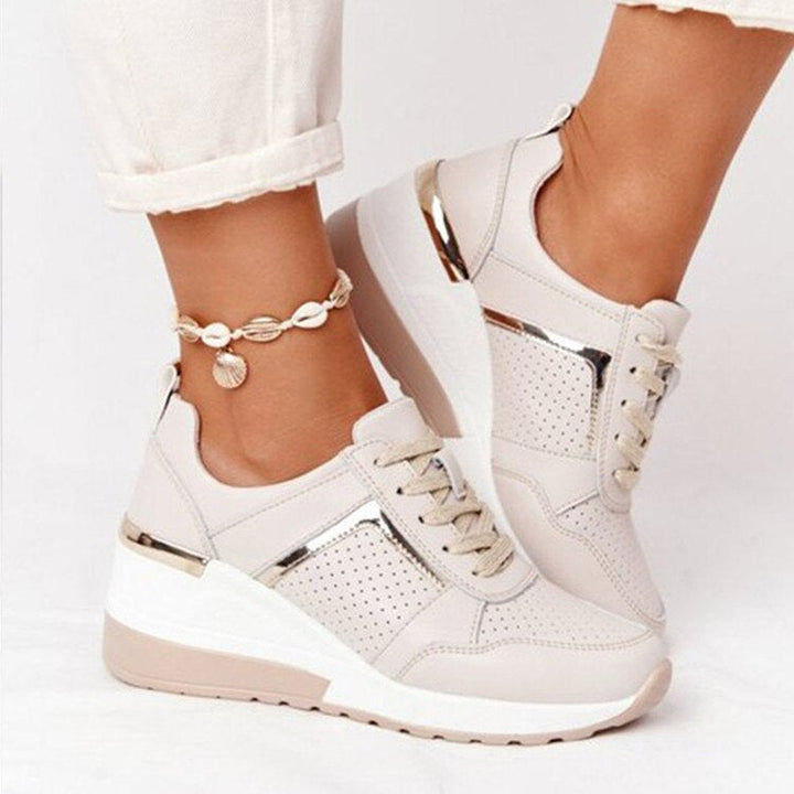 Women's orthopedic support comfort sneakers for everyday walking, offering arch support & lightweight design.