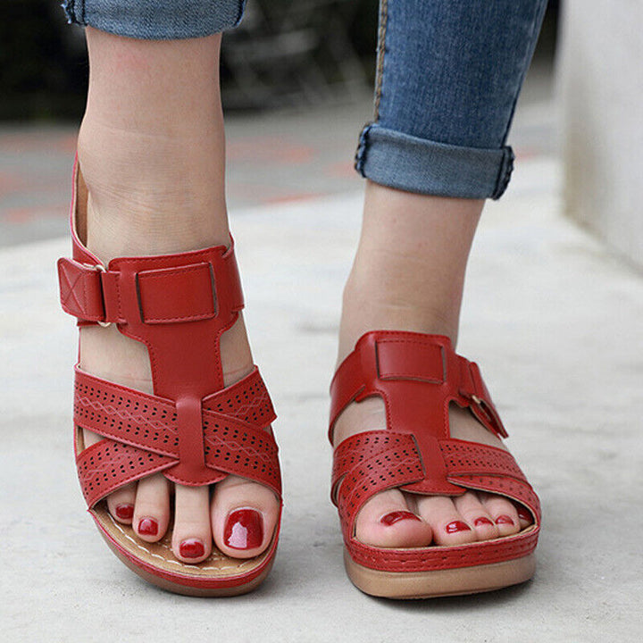 Women's orthopedic arch support sandals for all-day comfort, ideal for walking and daily wear.