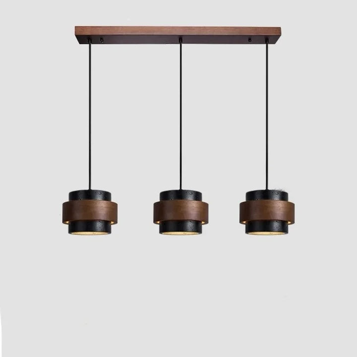 Modern minimalist natural cylinder pendant lamp, ceiling.
