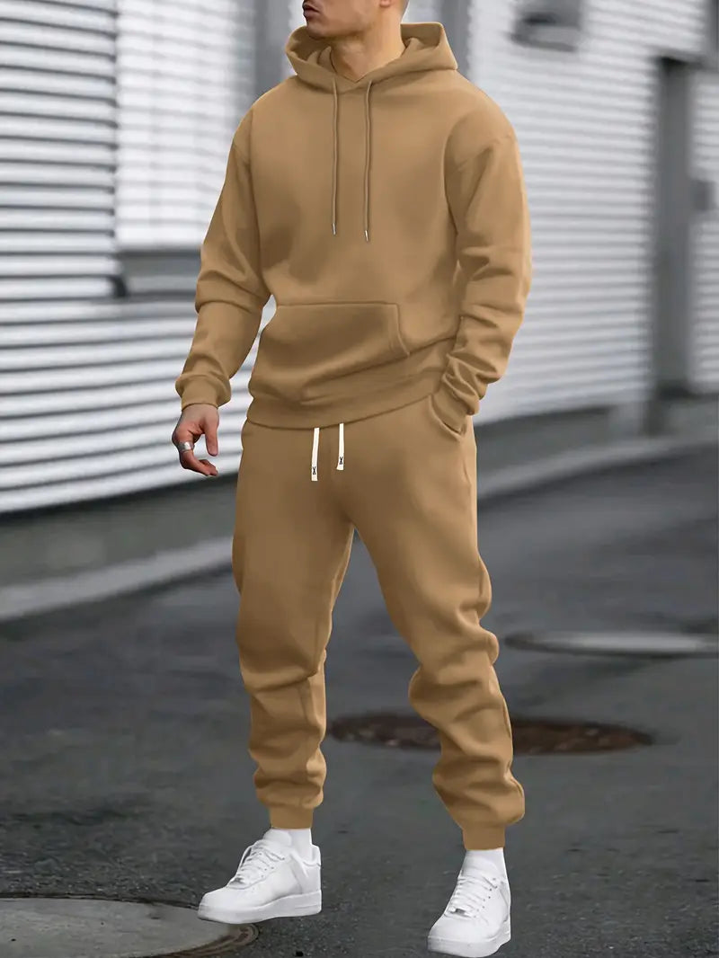 Unisex breathable solid color tracksuit. Perfect for everyday comfort, athletic wear, and casual lounging.