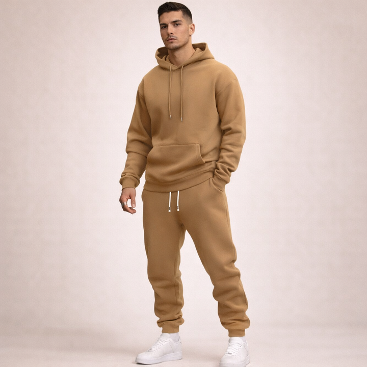 Solid navy breathable tracksuit for men and women. Ideal for activewear, fitness, or a comfortable everyday outfit.