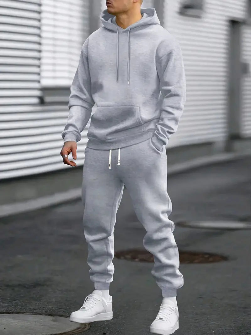 Lightweight, breathable solid red tracksuit. Unisex design for spring/summer comfort, casual wear, or active use.