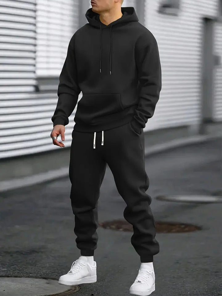 Unisex solid blue tracksuit. Comfortable and breathable for gym, casual outings, or relaxing at home. Activewear.