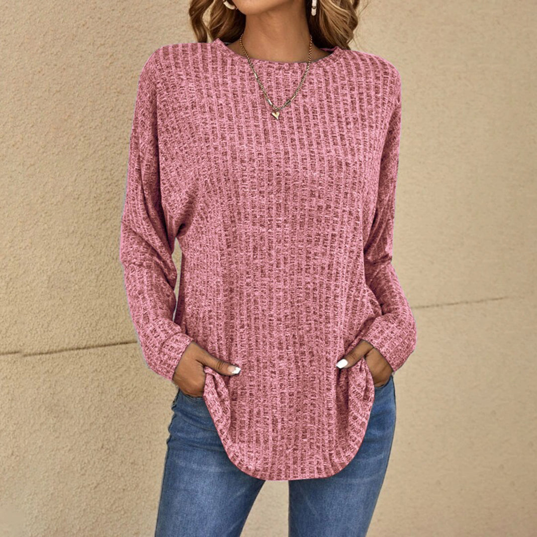 Stylish women's autumn winter crew neck jumper. Relaxed fit long sleeve for ultimate comfort.
